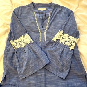 Loft embroidered blouse